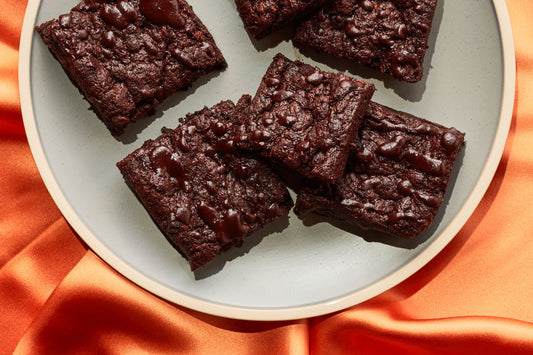 Sesame Citrus Brownies