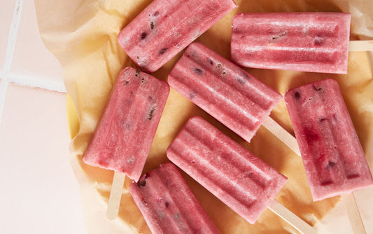 Cherry Coco Frozen Yogurt Pops